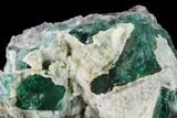 Aragonite Encrusted Fluorite Crystal Cluster - Rogerley Mine #135709-2